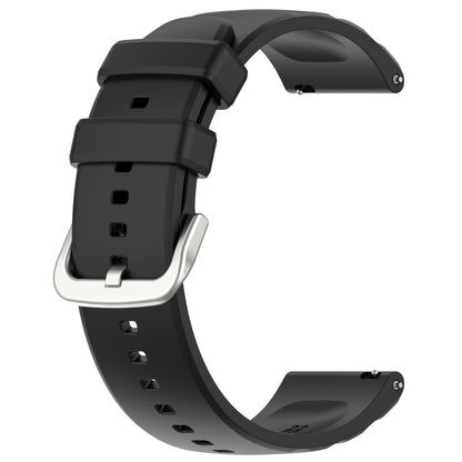 For Amazfit GTR 4 22mm Silicone Watch Band(Black) - Smart Wear by buy2fix | Online Shopping UK | buy2fix