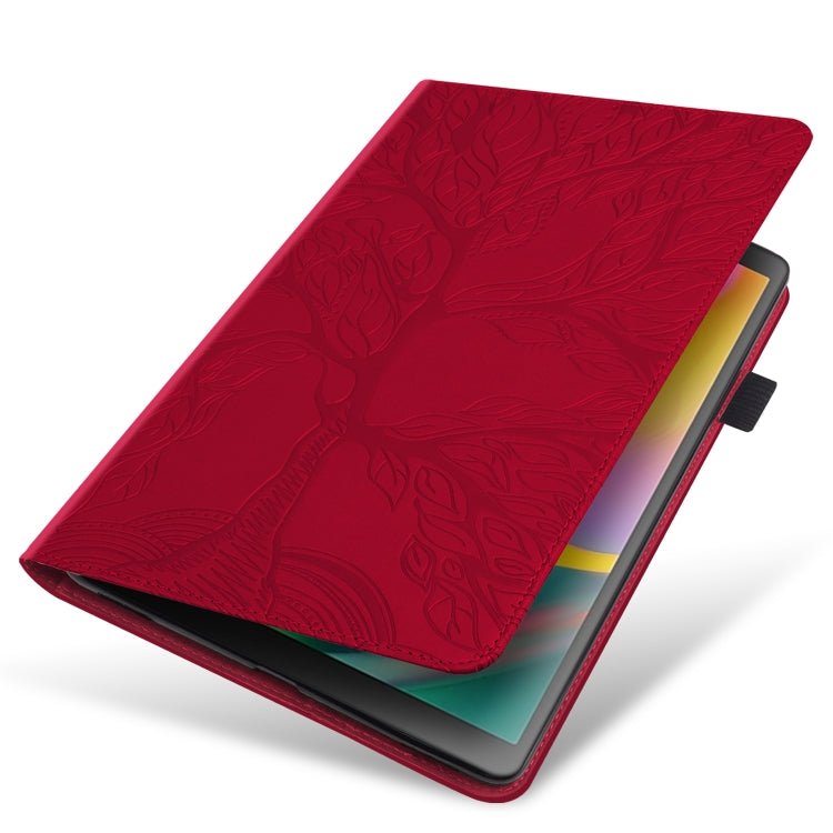 For Xiaomi Redmi Pad 10.61 Life Tree Series Horizontal Flip Leather Case with Holder(Red) - Mobile Accessories by buy2fix | Online Shopping UK | buy2fix