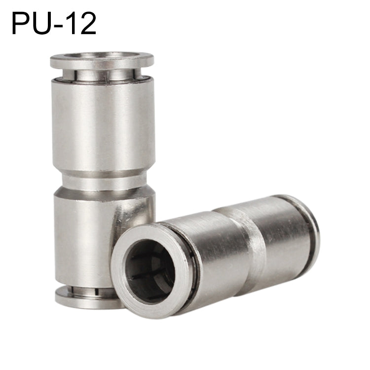PU-12 LAIZE Nickel Plated Copper Straight Pneumatic Quick Fitting Connector -  by LAIZE | Online Shopping UK | buy2fix
