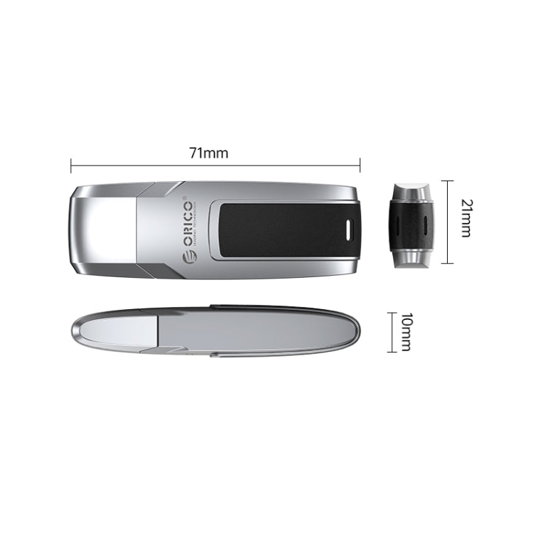 ORICO USB Solid State Flash Drive, Read: 520MB/s, Write: 450MB/s, Memory:128GB, Port:Type-C(Silver) - USB Flash Drives by ORICO | Online Shopping UK | buy2fix