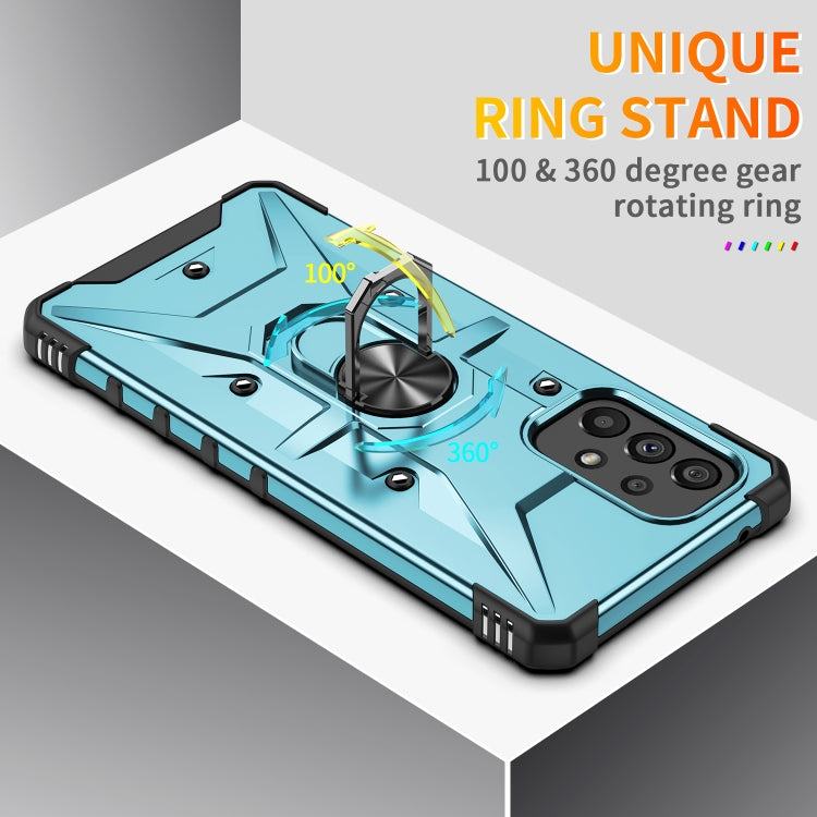 For Samsung Galaxy A73 5G Ring Holder Phone Case(Black) - Galaxy Phone Cases by buy2fix | Online Shopping UK | buy2fix