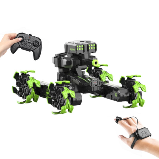 DM-528 Four-wheel Battle Blooming Tire Spray Remote Control Car, Specification:Dual Control Water Bomb(Green) - RC Cars by buy2fix | Online Shopping UK | buy2fix