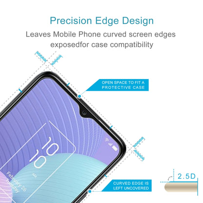 For TCL 405 50pcs 0.26mm 9H 2.5D Tempered Glass Film - Others by buy2fix | Online Shopping UK | buy2fix