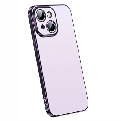 For iPhone 14 Plus SULADA Electroplating Frosted All-inclusive TPU Phone Case(Purple) - iPhone 14 Plus Cases by SULADA | Online Shopping UK | buy2fix