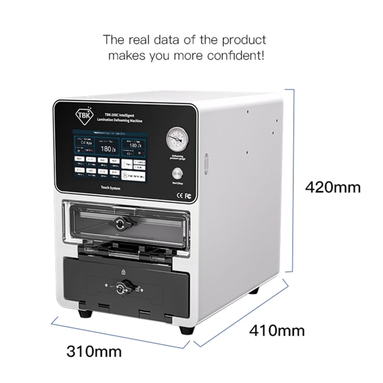 TBK 208C 15-inch Curved Screen Laminating and Defoaming Machine, Plug:UK Plug - Defoaming Equipment by TBK | Online Shopping UK | buy2fix