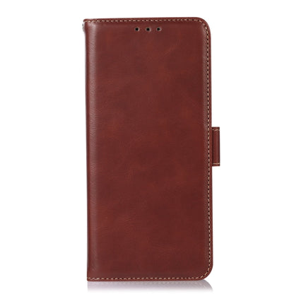 For Motorola Moto G72 Magnetic Crazy Horse Texture Genuine Leather RFID Phone Case(Brown) - Motorola Cases by buy2fix | Online Shopping UK | buy2fix