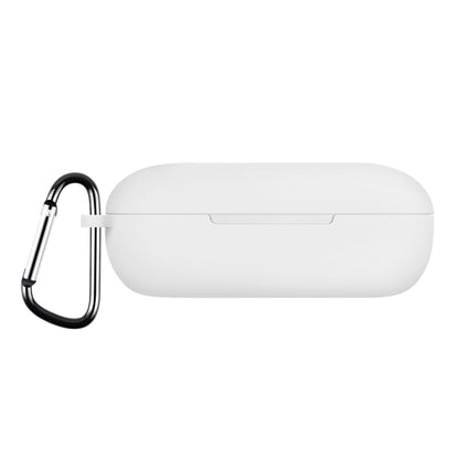 For Huawei FreeBuds SE Pure Color Bluetooth Earphone Silicone Case with Hook(White) - Huawei Earphone Case by buy2fix | Online Shopping UK | buy2fix