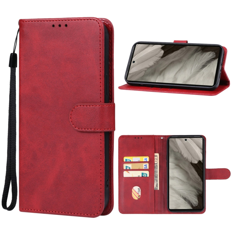 For Google Pixel 7a Leather Phone Case(Red) - Google Cases by buy2fix | Online Shopping UK | buy2fix