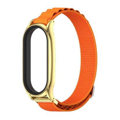 For Xiaomi Mi Band 6 / 5 / 4 / 3 MIJOBS PLUS Nylon Breathable Watch Band(Orange Gold) - Watch Bands by MIJOBS | Online Shopping UK | buy2fix