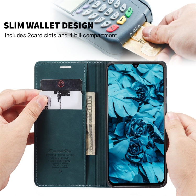 For Galaxy M31 CaseMe-013 Multifunctional Horizontal Flip Leather Case with Card Slot & Holder & Wallet(Blue) - Samsung Accessories by CaseMe | Online Shopping UK | buy2fix