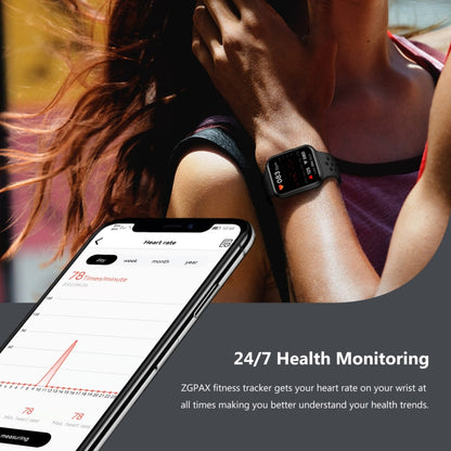 S226 1.72 inch Waterproof Smart Sports Watch Support Heart Rate Monitoring / Blood Pressure Monitoring(Black) - Smart Wear by buy2fix | Online Shopping UK | buy2fix