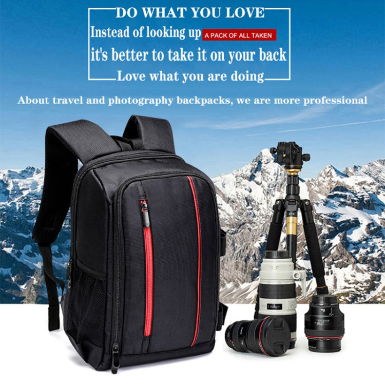 Outdoor Camera Backpack Waterproof Photography Camera Shoulders Bag, Size:33.5x25.5x15.5cm(Red) - Backpack by buy2fix | Online Shopping UK | buy2fix