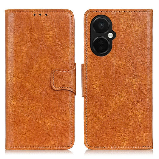 For OnePlus Nord CE 3 Lite Mirren Crazy Horse Texture Leather Phone Case(Brown) - OnePlus Cases by buy2fix | Online Shopping UK | buy2fix