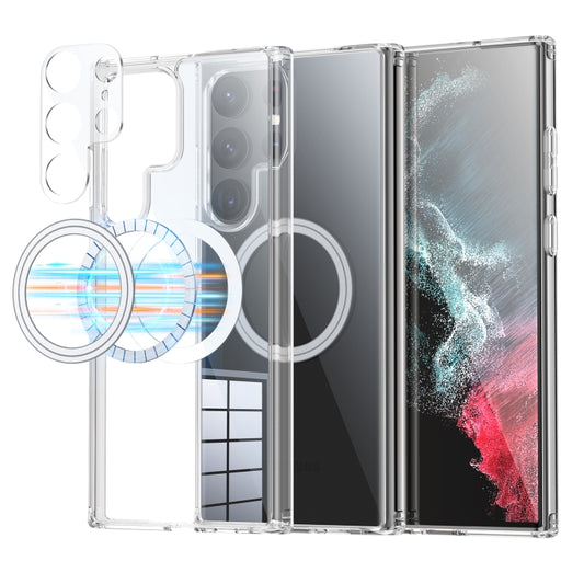 For Samsung Galaxy S23 Ultra 5G Transparent Frosted MagSafe Phone Case - Galaxy S23 Ultra 5G Cases by buy2fix | Online Shopping UK | buy2fix