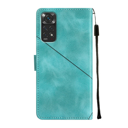 For Xiaomi Redmi Note 11s / 11 4G Skin-feel Embossed Leather Phone Case(Green) - Xiaomi Cases by buy2fix | Online Shopping UK | buy2fix