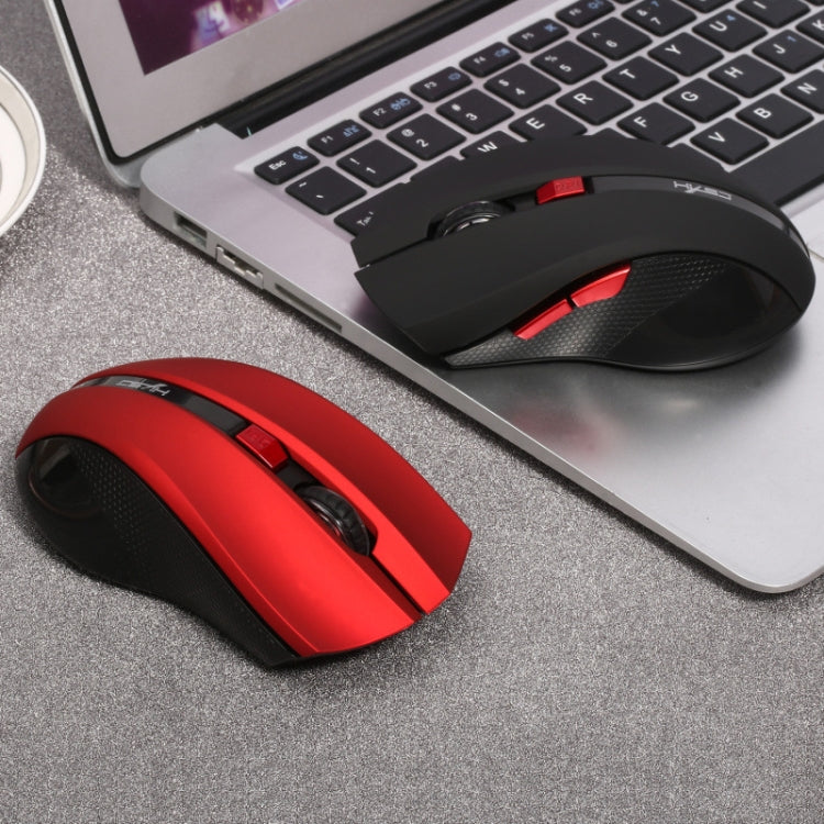 HXSJ X50 2.4G 6 Keys 1600DPI Three-speed Adjustable Wireless Mouse(Red) -  by HXSJ | Online Shopping UK | buy2fix