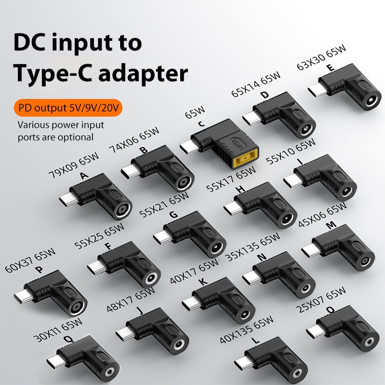 2.5x0.7mm 65W DC Input to USB-C / Type-C PD Power Adapter - Computer & Networking by buy2fix | Online Shopping UK | buy2fix