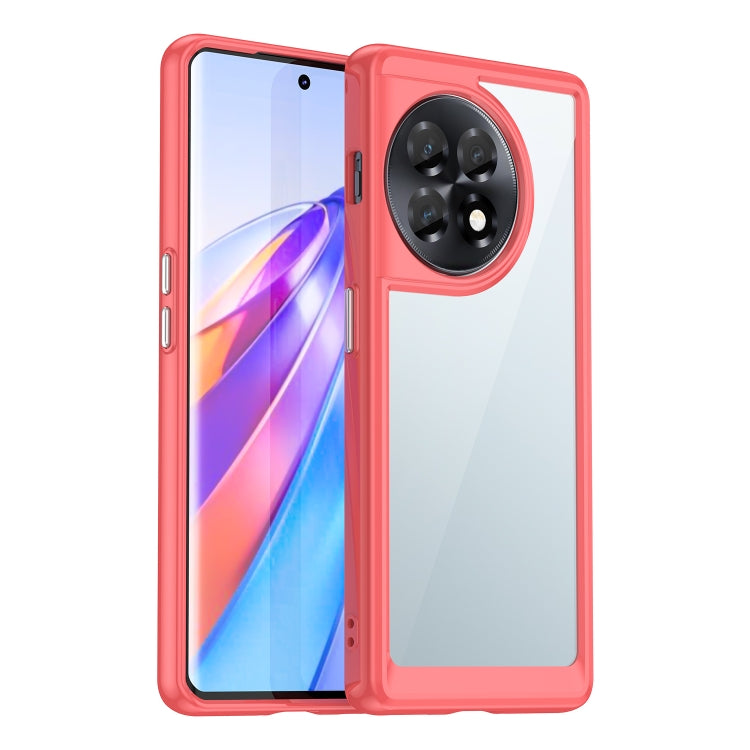 For OnePlus 11R 5G Colorful Series Acrylic + TPU Phone Case(Red) - OnePlus Cases by buy2fix | Online Shopping UK | buy2fix