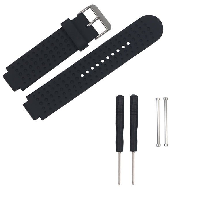 For Garmin Forerunner 620 Solid Color Replacement Wrist Strap Watchband(Black) - Smart Wear by buy2fix | Online Shopping UK | buy2fix