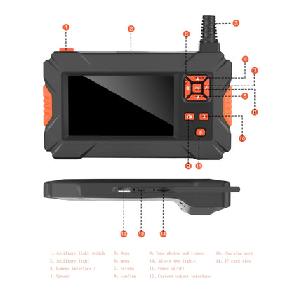 P130 11mm 4.3 inch Single Camera with Screen Endoscope, Length:10m - Consumer Electronics by buy2fix | Online Shopping UK | buy2fix