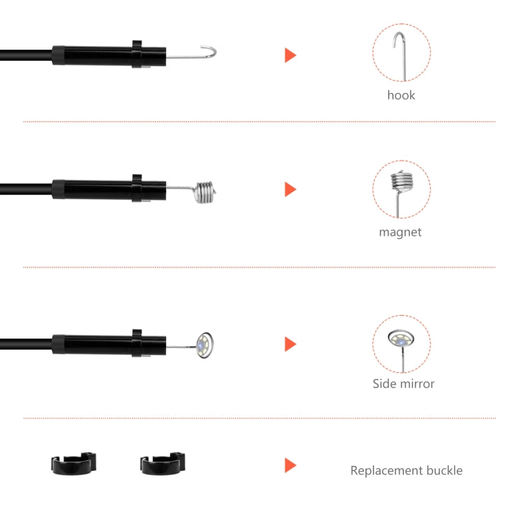 P130 8mm 4.3 inch Dual Camera with Screen Endoscope, Length:10m - Consumer Electronics by buy2fix | Online Shopping UK | buy2fix