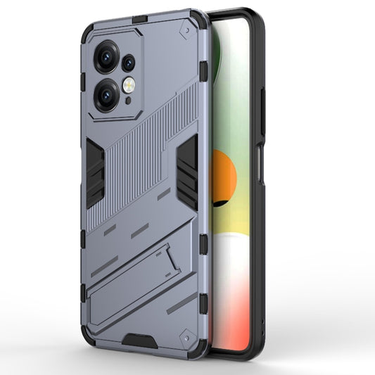 For Xiaomi Redmi Note 12 4G Global Punk Armor 2 in 1 PC + TPU Shockproof Phone Case with Holder(Grey) - Note 12 Cases by buy2fix | Online Shopping UK | buy2fix