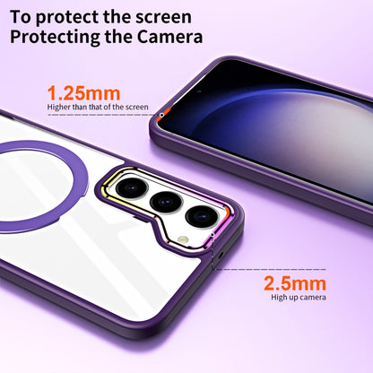 For Samsung Galaxy S23+ 5G MagSafe Magnetic Invisible Holder Phone Case(Transparent) - Galaxy S23+ 5G Cases by buy2fix | Online Shopping UK | buy2fix