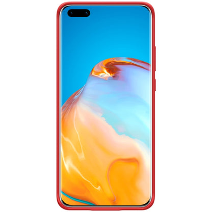 For Huawei P40 Pro NILLKIN Feeling Series Shockproof Liquid Silicone Protective Case(Red) - Huawei Cases by NILLKIN | Online Shopping UK | buy2fix