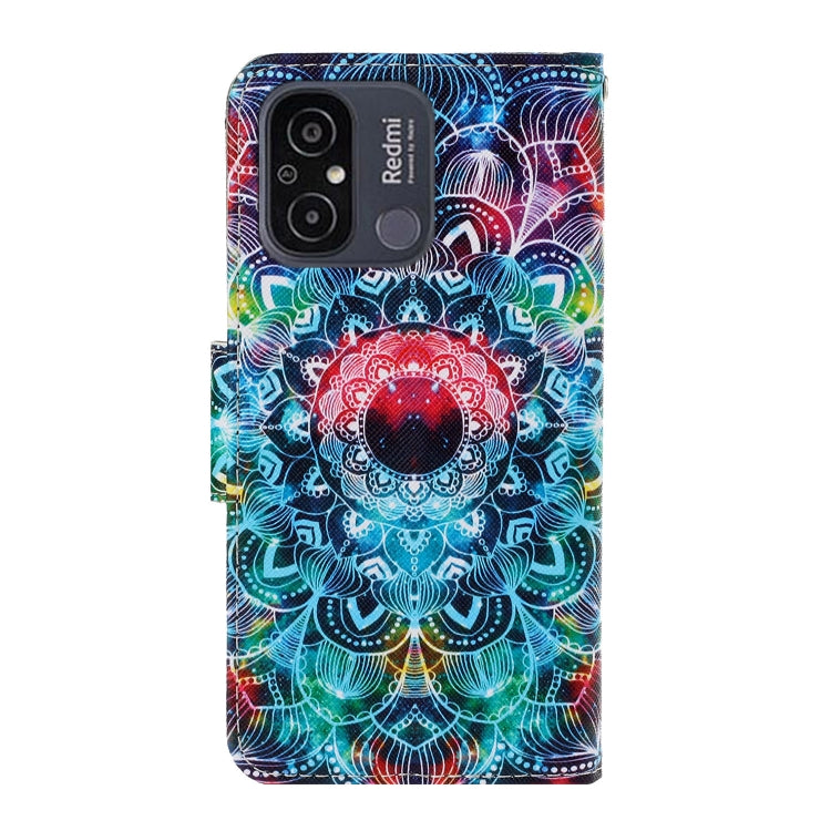 For Xiaomi Redmi 12C Colored Drawing Pattern Flip Leather Phone Case(Mandala) - Xiaomi Cases by buy2fix | Online Shopping UK | buy2fix
