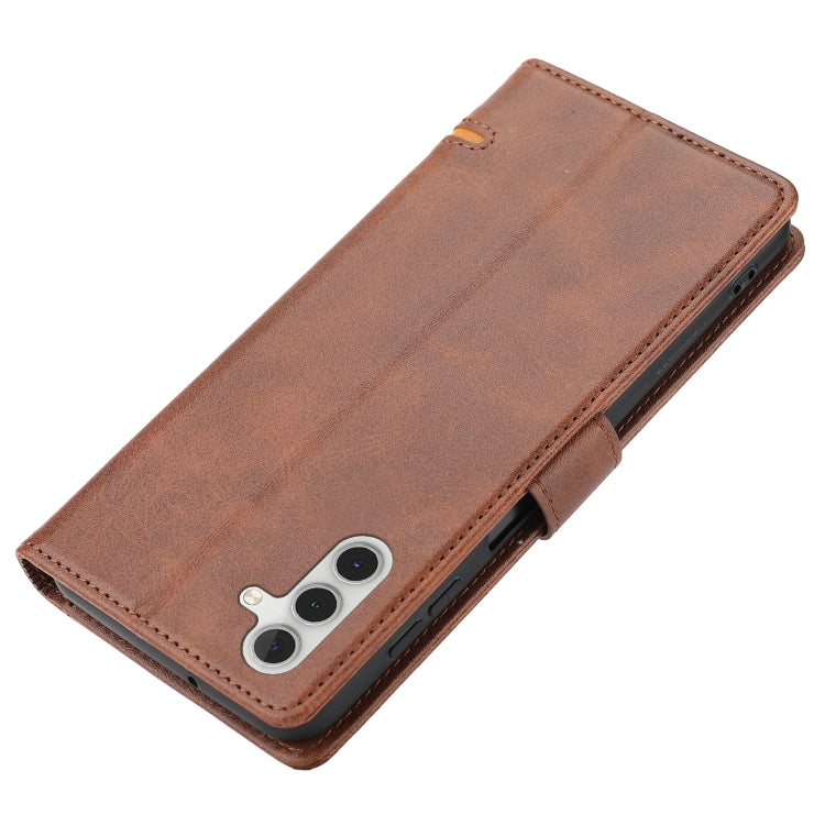 For Samsung Galaxy A24 4G Classic Wallet Flip Leather Phone Case(Brown) - Galaxy Phone Cases by buy2fix | Online Shopping UK | buy2fix