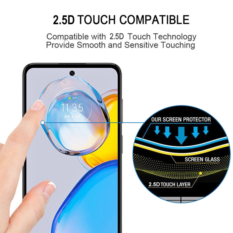 For Motorola Moto E32 India / E32s 25pcs Full Glue Full Cover Screen Protector Tempered Glass Film - Motorola Tempered Glass by buy2fix | Online Shopping UK | buy2fix