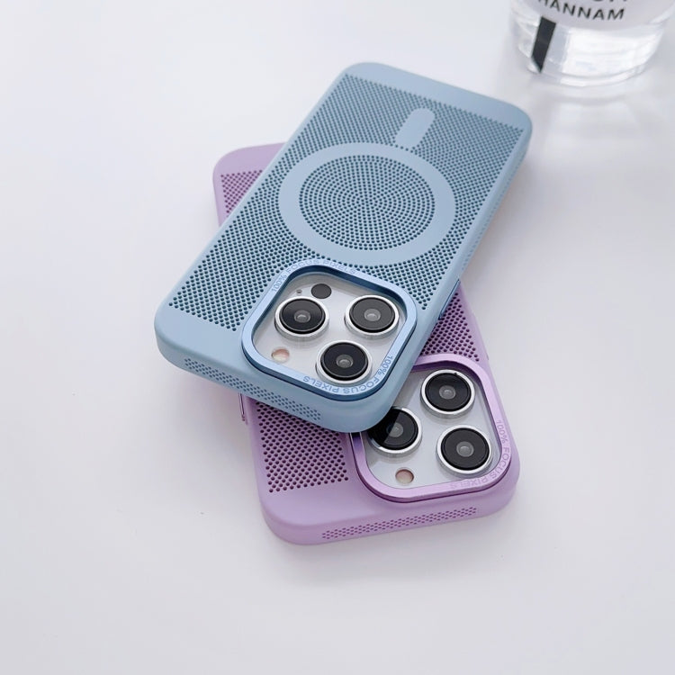 For iPhone 13 Pro Max Grid Cooling MagSafe Magnetic Phone Case(Sierra Blue) - iPhone 13 Pro Max Cases by buy2fix | Online Shopping UK | buy2fix