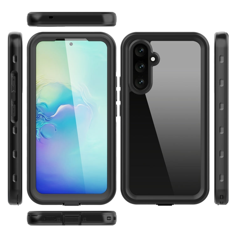 For Samsung Galaxy A54 5G RedPepper Transparent Dot Shockproof Waterproof PC + TPU Phone Case(Black) - Galaxy Phone Cases by RedPepper | Online Shopping UK | buy2fix
