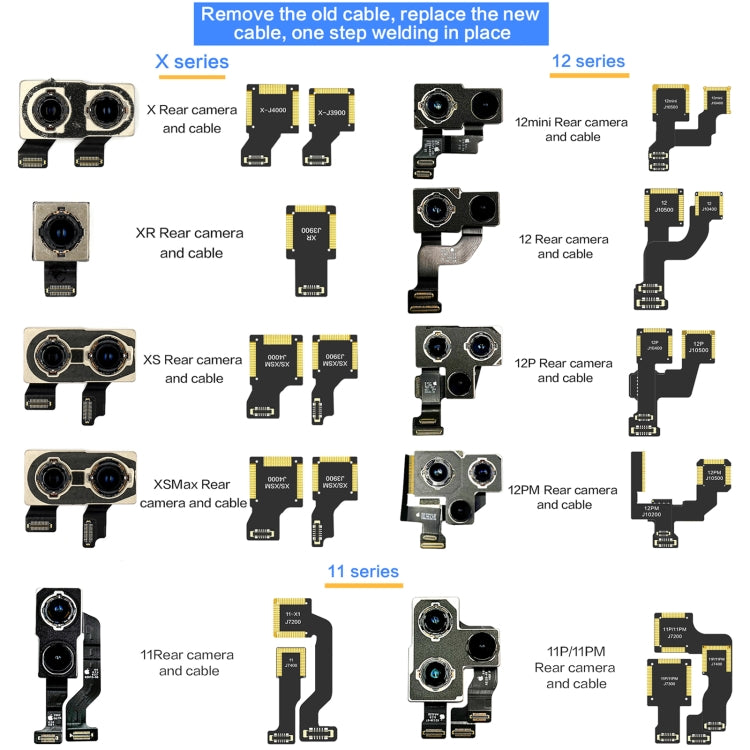 For iPhone 12 J10500 i2C Back Facing Wide Camera Cable - Repair & Spare Parts by buy2fix | Online Shopping UK | buy2fix