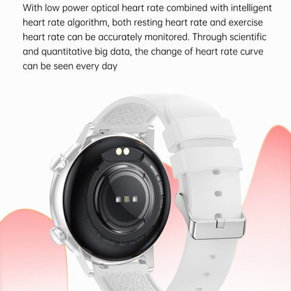 HK39 1.1 inch Smart Stainless Steel Band Watch Support Bluetooth Call/Blood Oxygen Monitoring(Black) - Smart Wear by buy2fix | Online Shopping UK | buy2fix