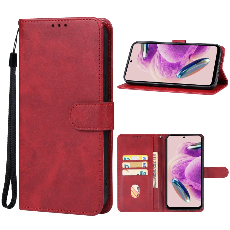 For Xiaomi Redmi Note 12S Leather Phone Case(Red) - Xiaomi Cases by buy2fix | Online Shopping UK | buy2fix