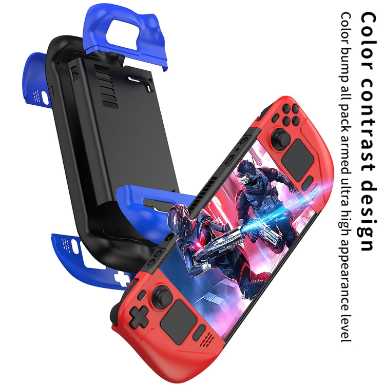 GKK For Steam Deck Color Contrast Anti-fall Game Console Case(Red) - Accessories by GKK | Online Shopping UK | buy2fix