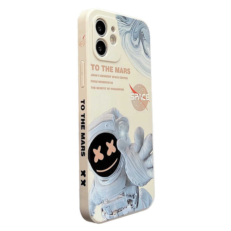 For iPhone 6s Plus Martian Astronaut Pattern Shockproof Phone Case(White) - More iPhone Cases by buy2fix | Online Shopping UK | buy2fix