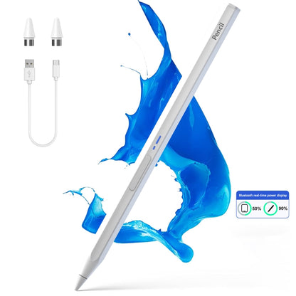 BP19-BL Type-C Universal Magnetic Hexagon Bluetooth Stylus Pen(White) - Stylus Pen by buy2fix | Online Shopping UK | buy2fix