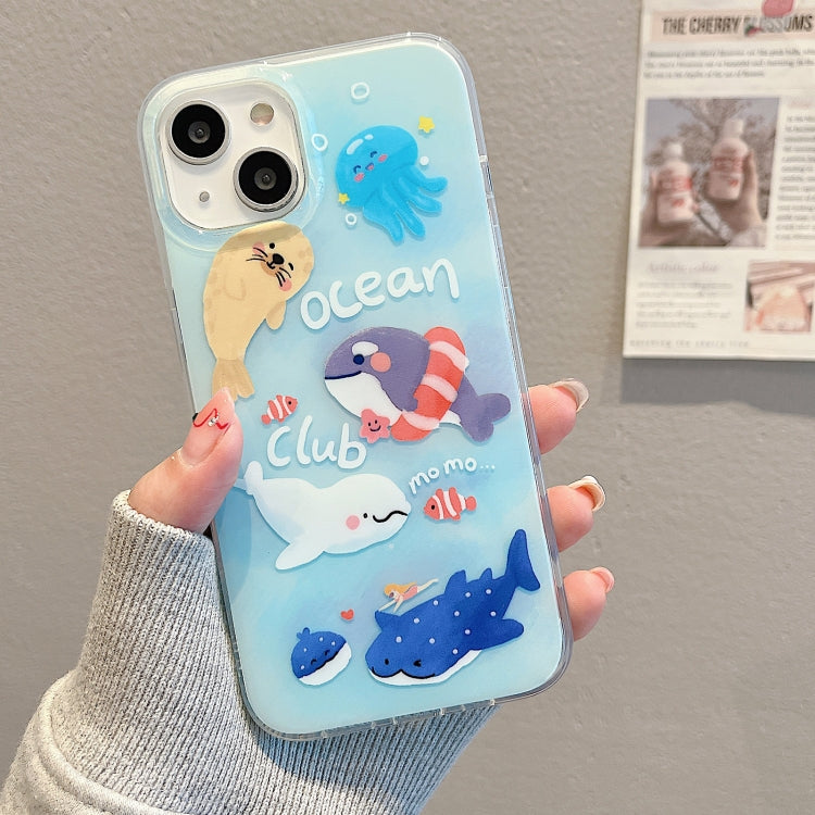 For iPhone 13 Pro Max IMD Cute Animal Pattern Phone Case(Seal) - iPhone 13 Pro Max Cases by buy2fix | Online Shopping UK | buy2fix