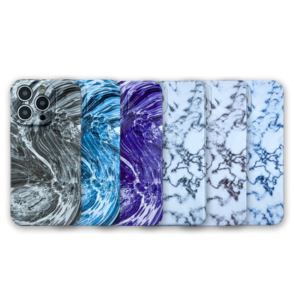 For iPhone 14 Pro Marble Pattern Phone Case(Black White) - iPhone 14 Pro Cases by buy2fix | Online Shopping UK | buy2fix