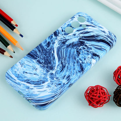 For Samsung Galaxy A54 Marble Pattern Phone Case(Navy Blue White) - Galaxy Phone Cases by buy2fix | Online Shopping UK | buy2fix