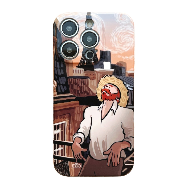 For iPhone 11 Precise Hole Oil Painting Pattern PC Phone Case(Tower) - iPhone 11 Cases by buy2fix | Online Shopping UK | buy2fix