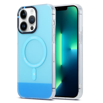 For iPhone 13 Pro Max PC + TPU IMD MagSafe Magnetic Phone Case(Blue) - iPhone 13 Pro Max Cases by buy2fix | Online Shopping UK | buy2fix