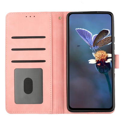 For Xiaomi Redmi Note 12 5G Flower Embossing Pattern Leather Phone Case(Pink) - Note 12 Cases by buy2fix | Online Shopping UK | buy2fix