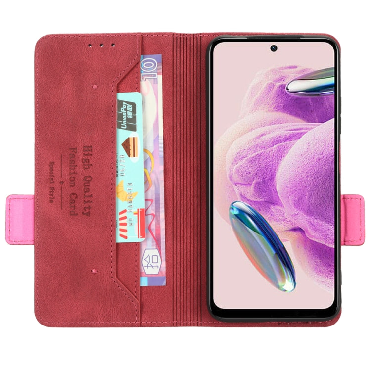 For Xiaomi Redmi Note 12S 4G Magnetic Clasp Leather Phone Case(Red) - Xiaomi Cases by buy2fix | Online Shopping UK | buy2fix