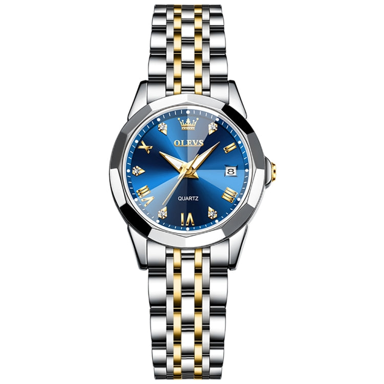 OLEVS 9931 Women Butterfly Buckle Luminous Waterproof Quartz Watch(Blue) - Metal Strap Watches by OLEVS | Online Shopping UK | buy2fix