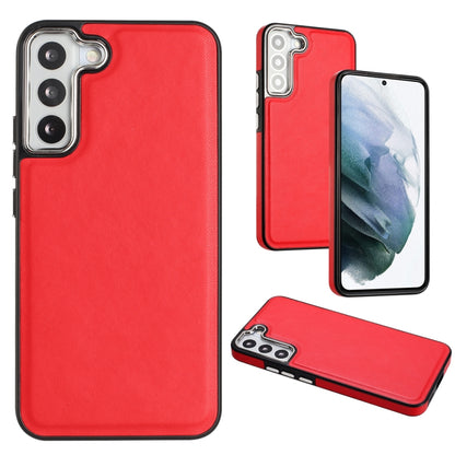 For Samsung Galaxy S23+ Leather Texture Full Coverage Phone Case(Red) - Galaxy S23+ 5G Cases by buy2fix | Online Shopping UK | buy2fix