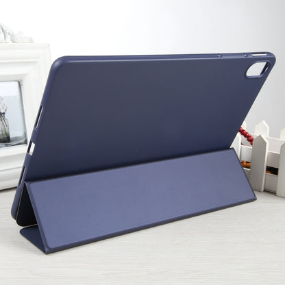 For Huawei MatePad Air 11.5 GEBEI 3-folding Holder Shockproof Flip Leather Tablet Case(Dark Blue) - Huawei by GEBEI | Online Shopping UK | buy2fix