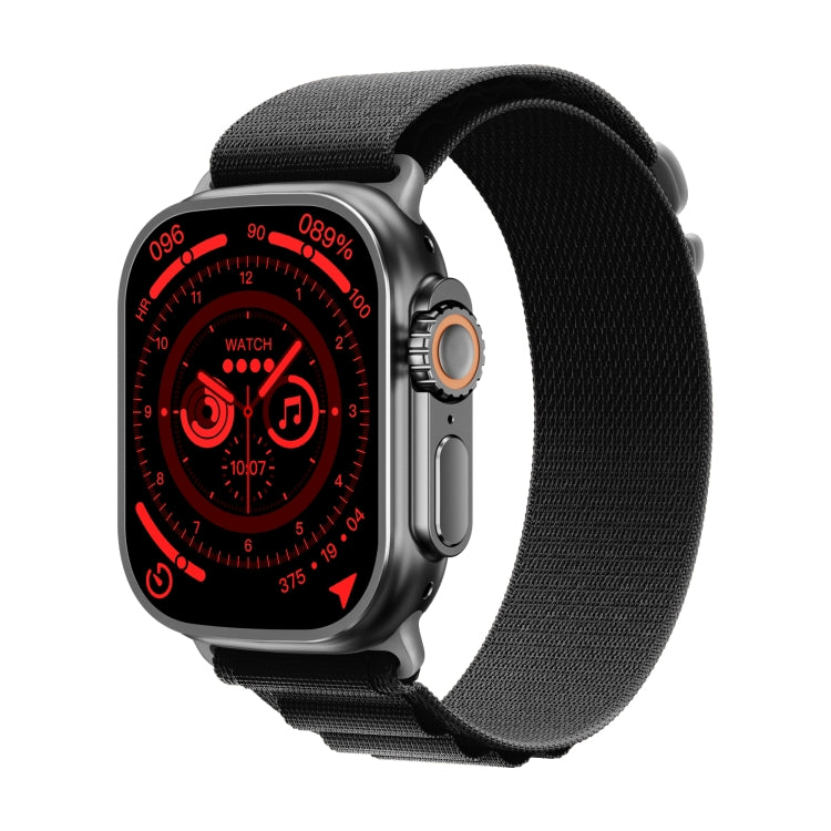 WS-E9 Ultra 2.2 inch IP67 Waterproof Loop Nylon Band Smart Watch, Support Heart Rate / NFC(Black) - Smart Watches by buy2fix | Online Shopping UK | buy2fix
